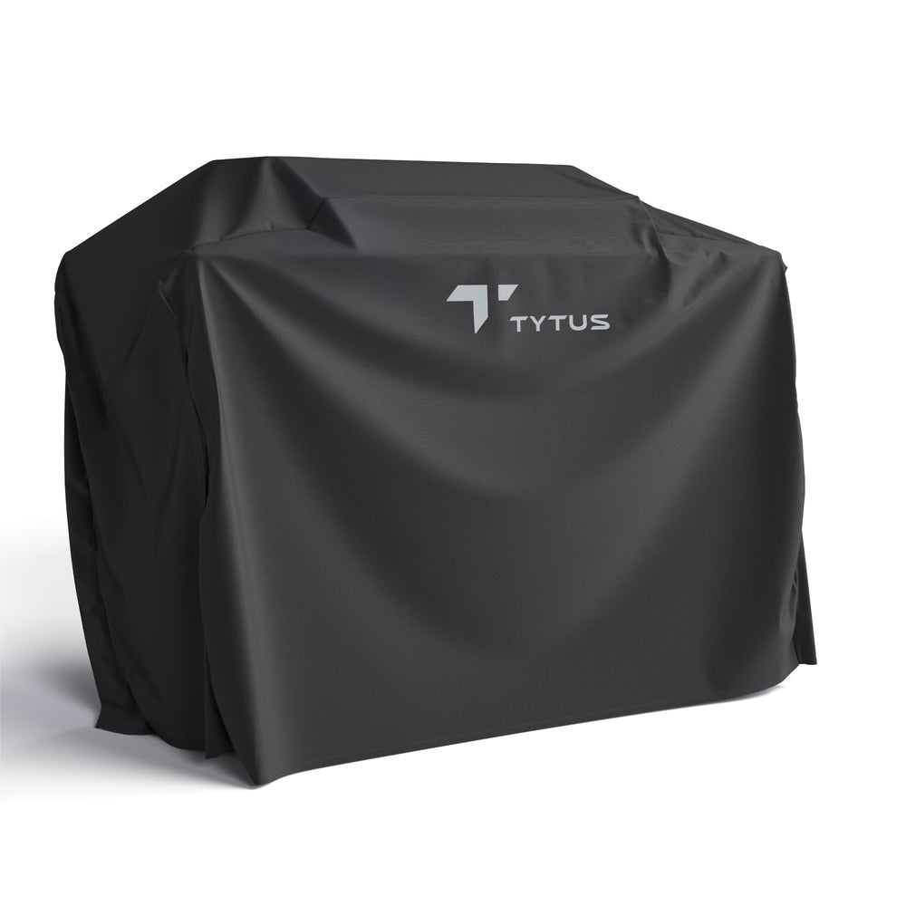 TYTUS Black Premium Island Grill Cover: Weather-Resistant Outdoor Grill Cover with TYTUS Logo