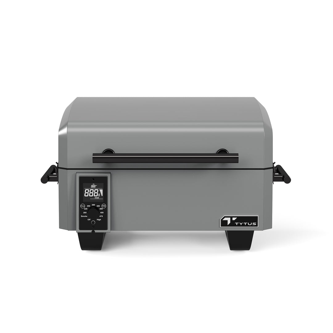 TYTUS Emberwood 282-Sq in Gunmetal Gray Portable Wood Pellet Grill: Digital Control, Outdoor Smoker