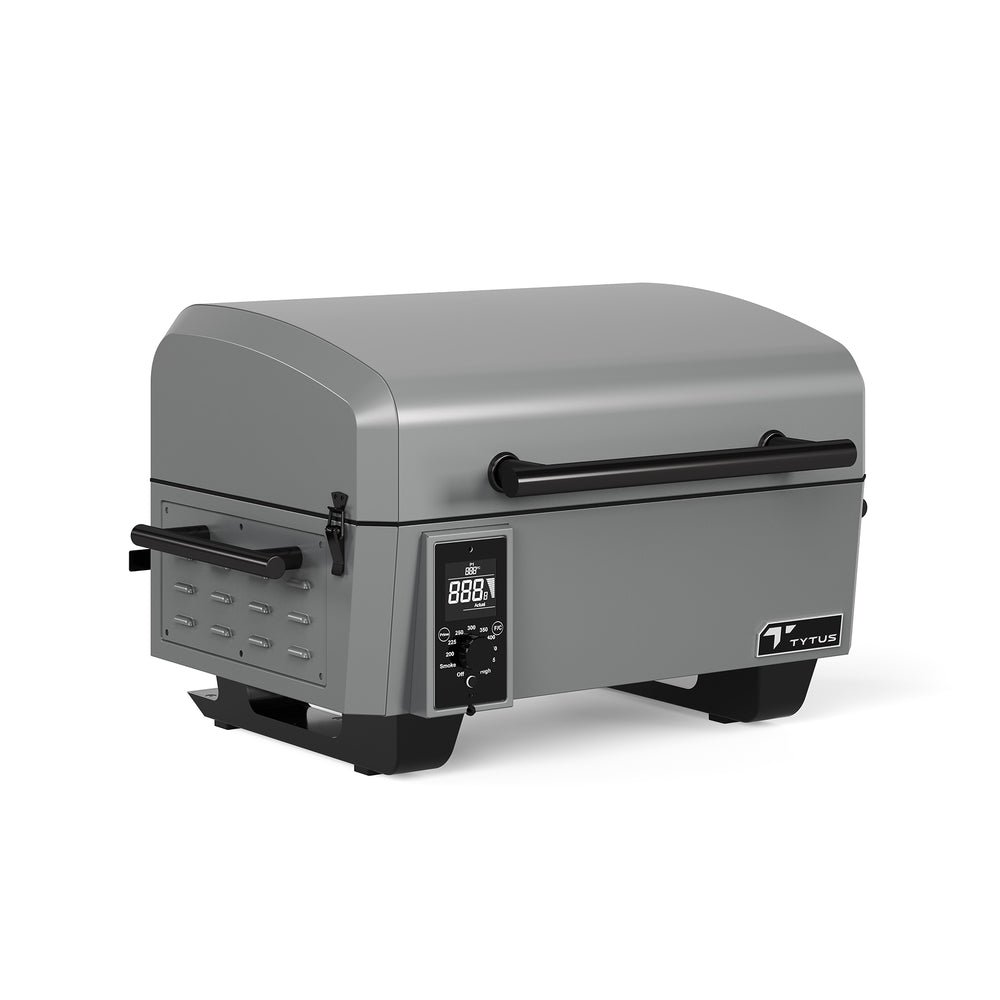 TYTUS Emberwood 282-Sq in Gunmetal Gray Portable Wood Pellet Grill: Digital Control, Outdoor Smoker