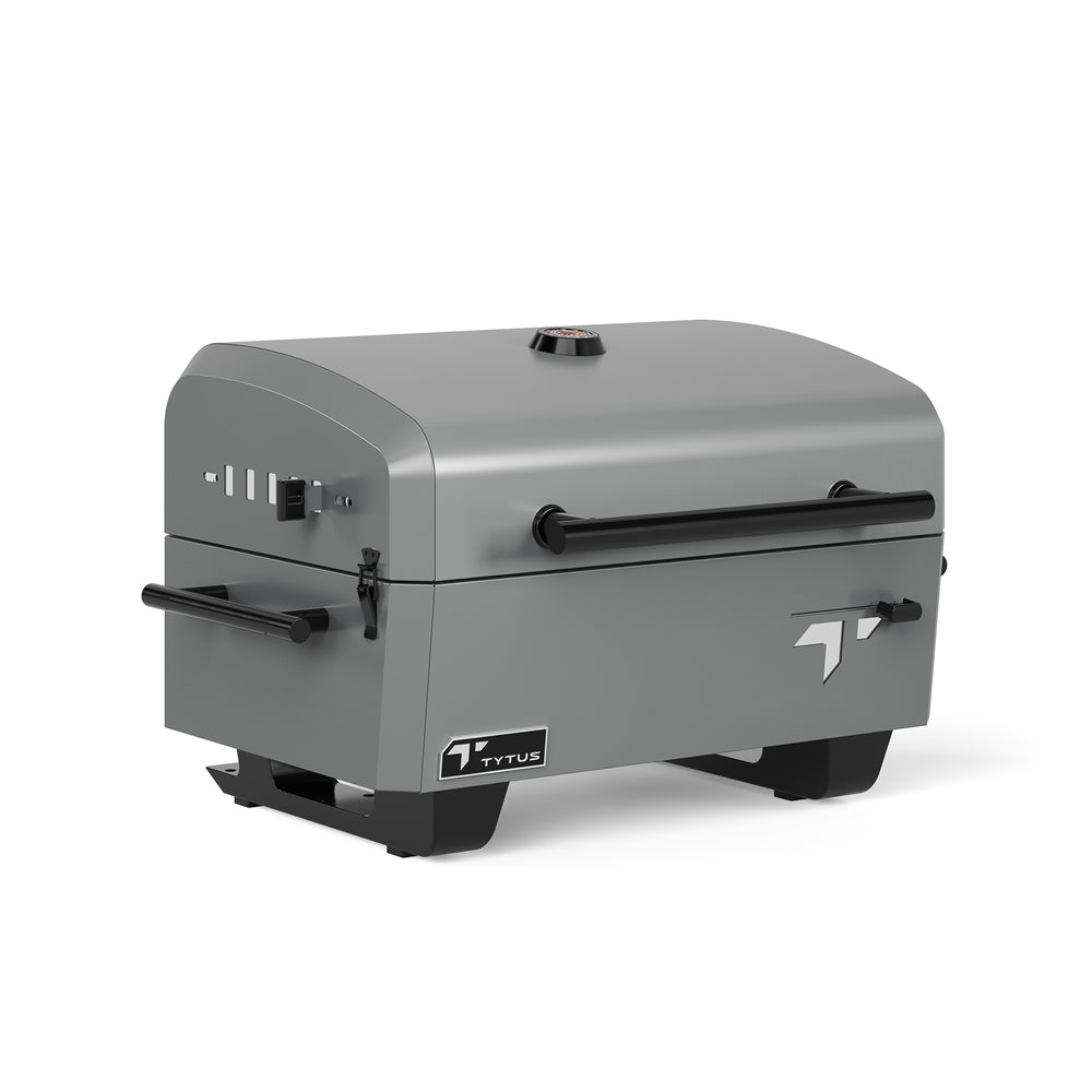 TYTUS Emberwood 420.55-Sq in Gunmetal Gray Portable Charcoal Grill: Compact Charcoal Grill with Handles, Outdoor Cooking