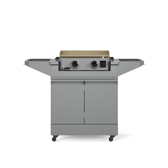 Emberwood Gas Griddle with Grill and Prep Cart