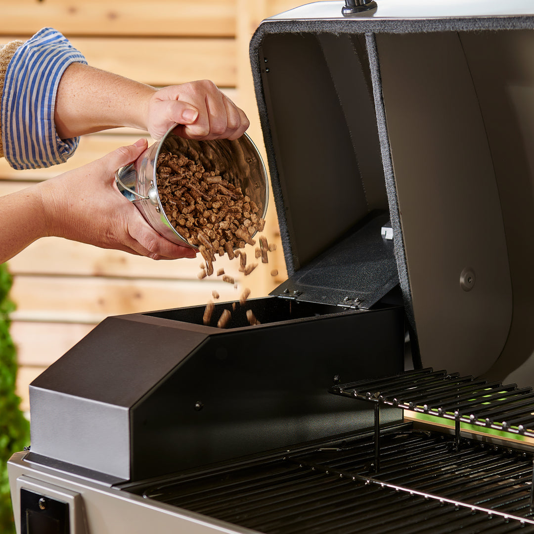 Emberwood Pellet Smoker with Grill and Prep Cart