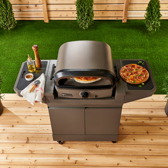 Emberwood Pizza Oven with Grill and Prep Cart