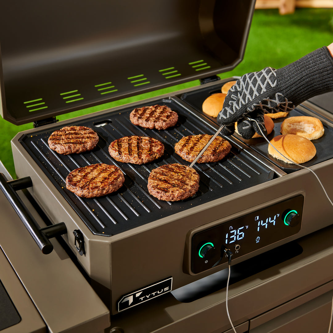 Emberwood Electric Grill and Griddle with Grill and Prep Cart