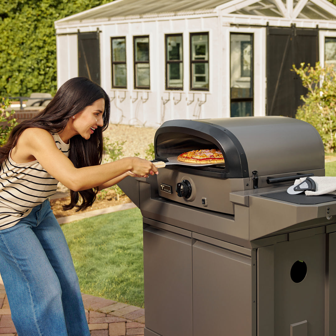 Emberwood Pizza Oven with Grill and Prep Cart