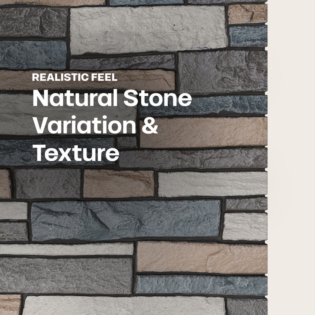 TYTUS Ash Faux Stone Panel Set