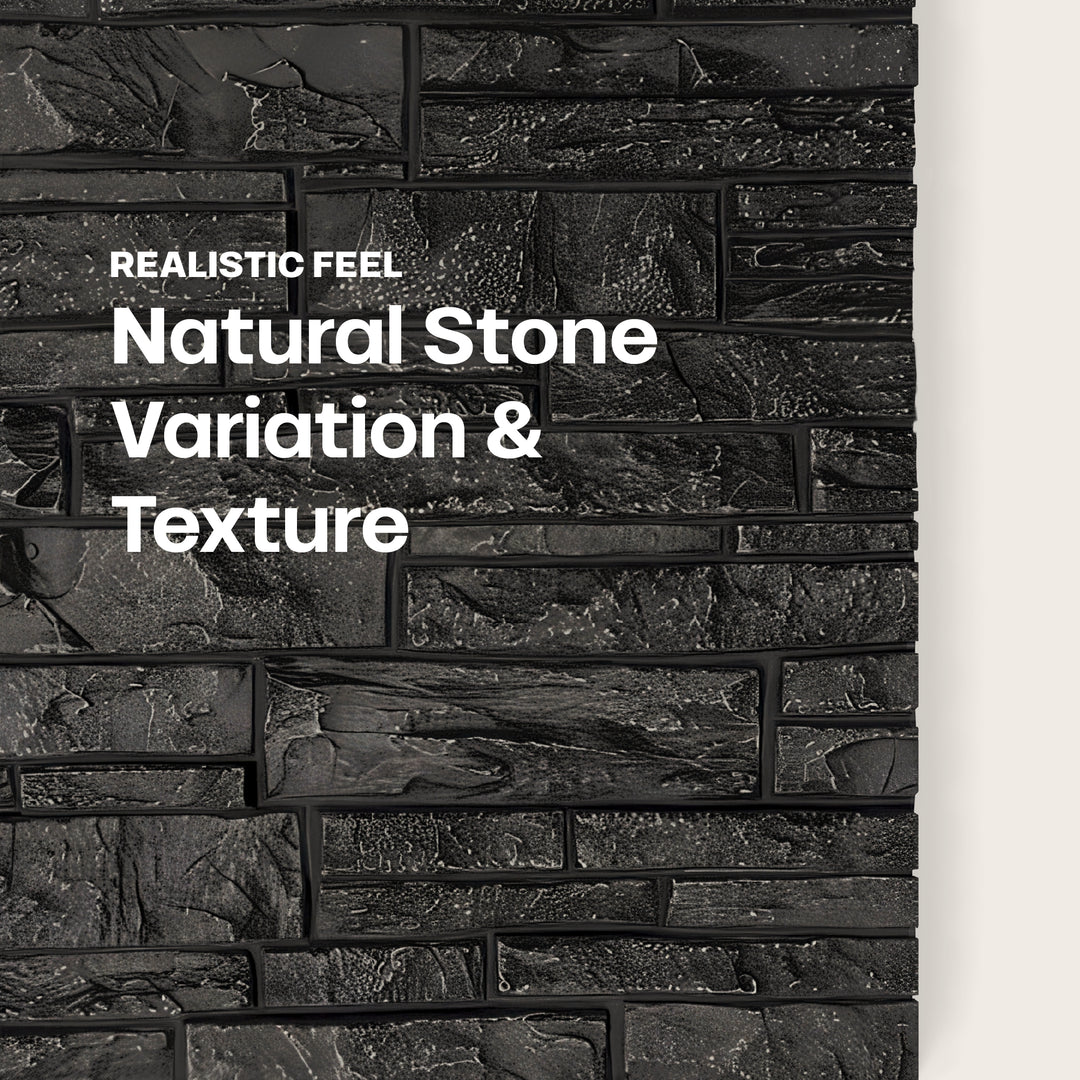 TYTUS Graphite Faux Stone Panel Set