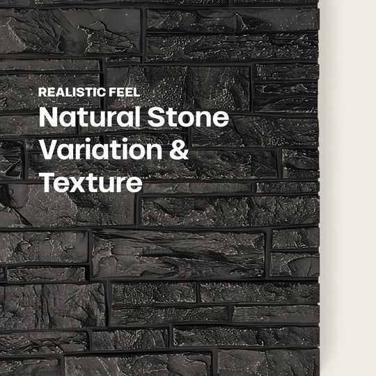 TYTUS Graphite Faux Stone Panel Set