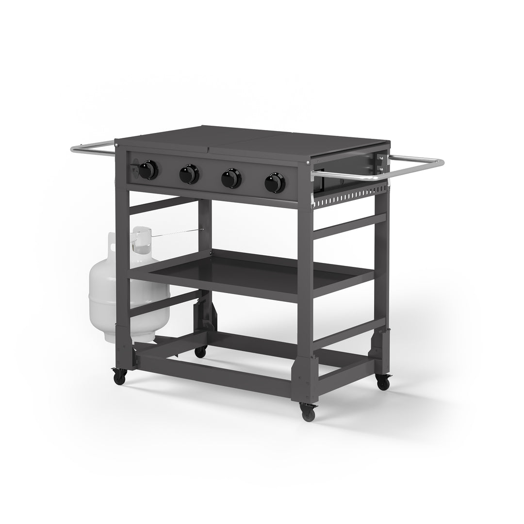 Fresno 4-Burner Flat Top Griddle + Griddle Tools & Griddle Cover