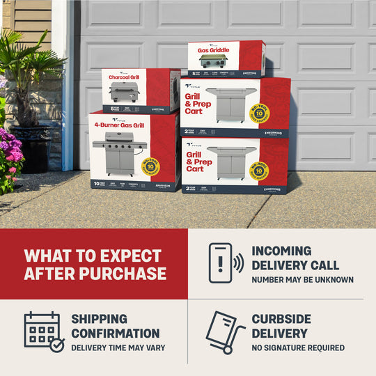 TYTUS Modular Trio with 4-Burner Gas Grill, Charcoal Grill and 2-Burner Gas Griddle