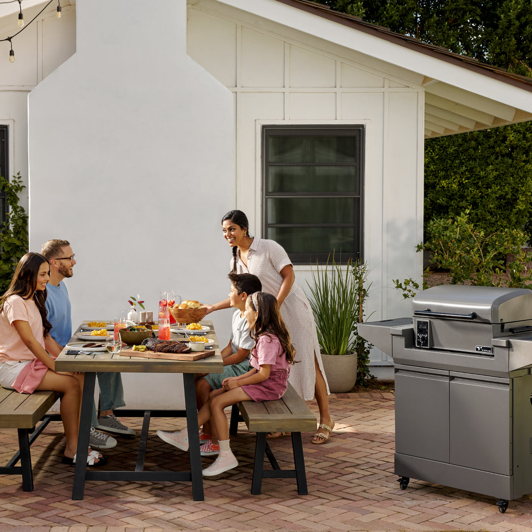 Emberwood Pellet Smoker with Grill and Prep Cart