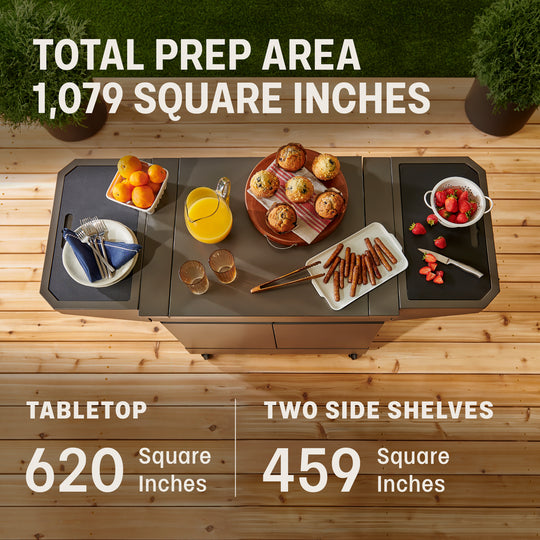 TYTUS Emberwood Grill and Prep Cart