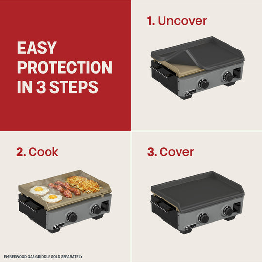 TYTUS Silicone Cover for Emberwood 2-Burner 22” Gas Tabletop Griddle