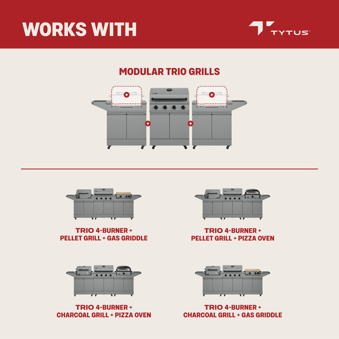 TYTUS 116” Modular Trio Grill Cover