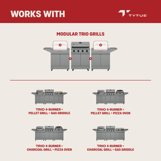 TYTUS 116” Modular Trio Grill Cover