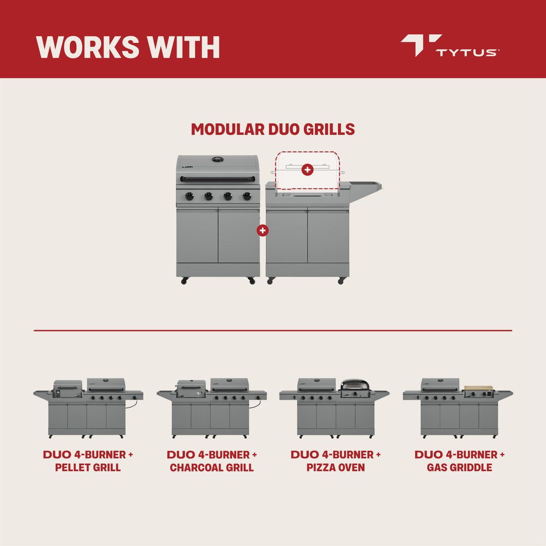 TYTUS 88” Modular Duo Grill Cover