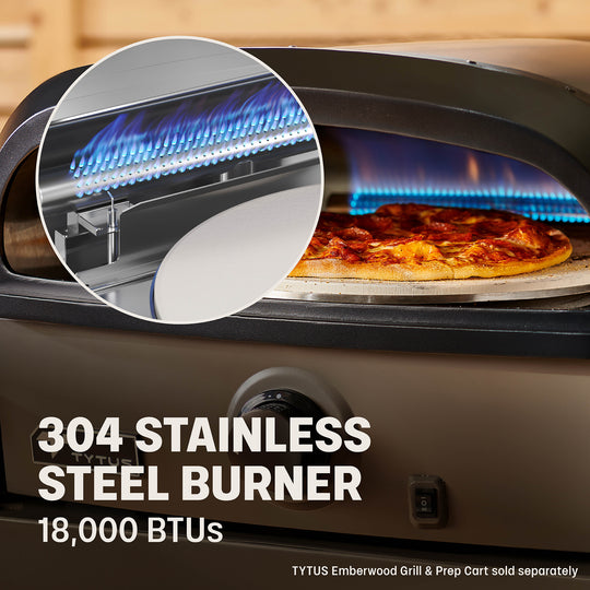 TYTUS Emberwood Gas Tabletop Pizza Oven