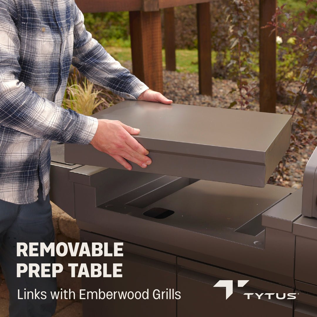 TYTUS Emberwood Grill and Prep Cart
