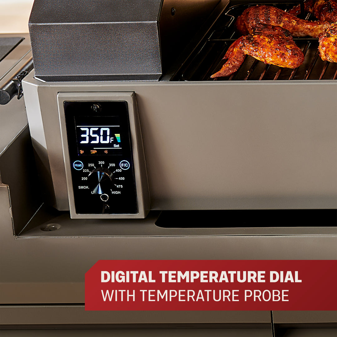 TYTUS Emberwood Tabletop Pellet Grill with Grill and Prep Cart