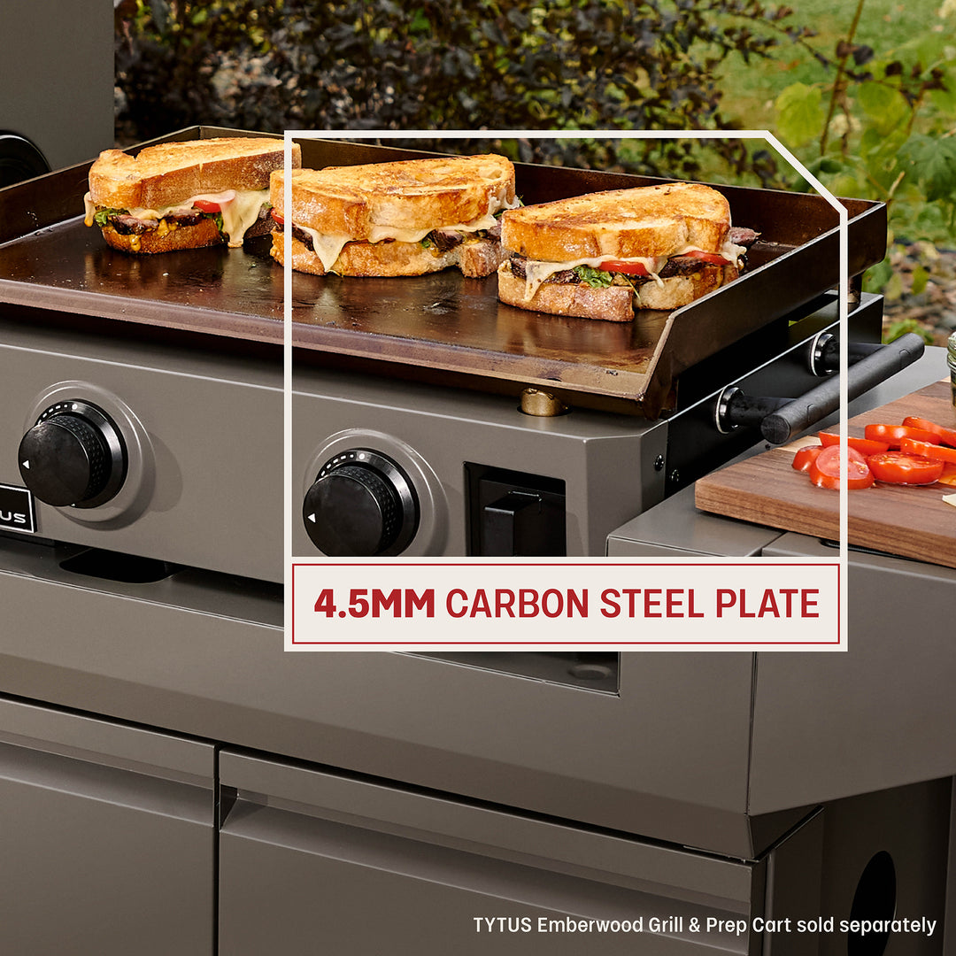 TYTUS Emberwood 2-Burner 22” Gas Tabletop Griddle