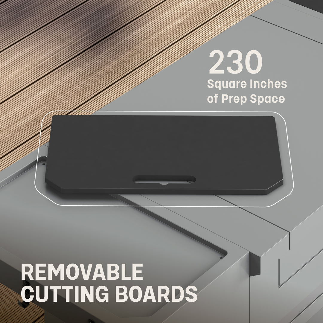 TYTUS Emberwood Grill and Prep Cart