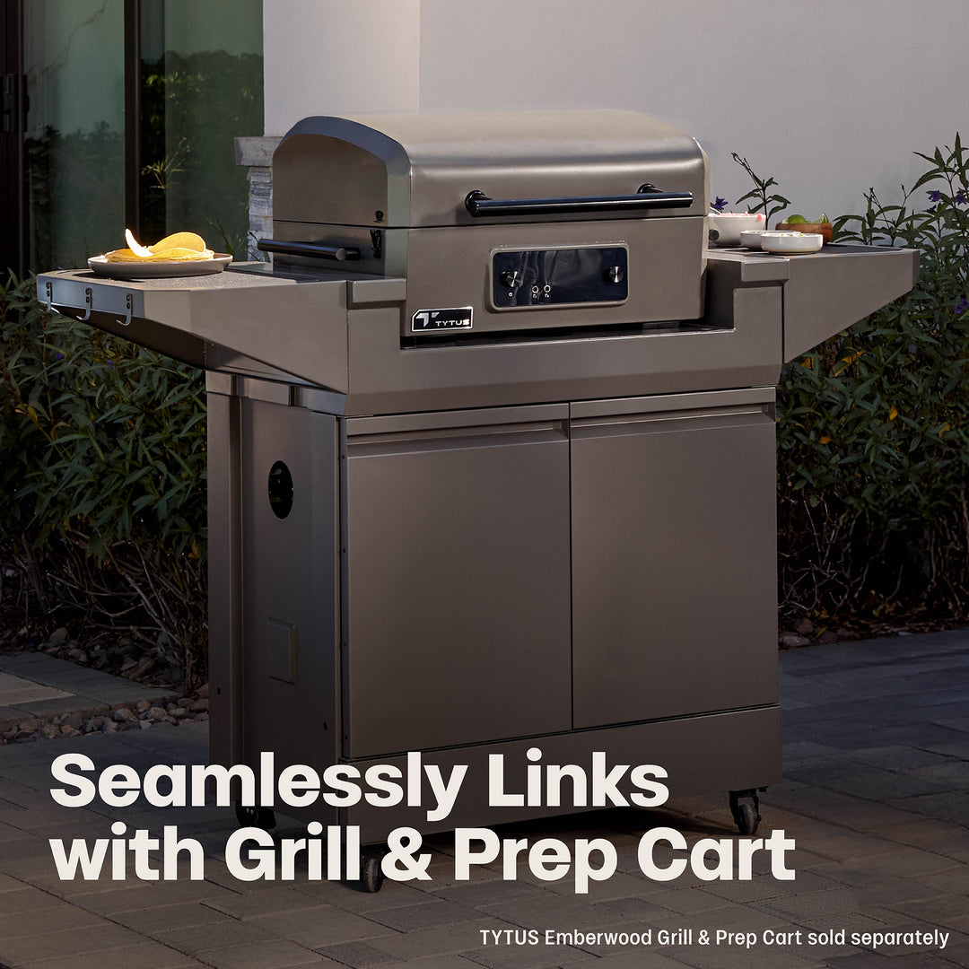 TYTUS Emberwood Electric Tabletop Grill and Griddle