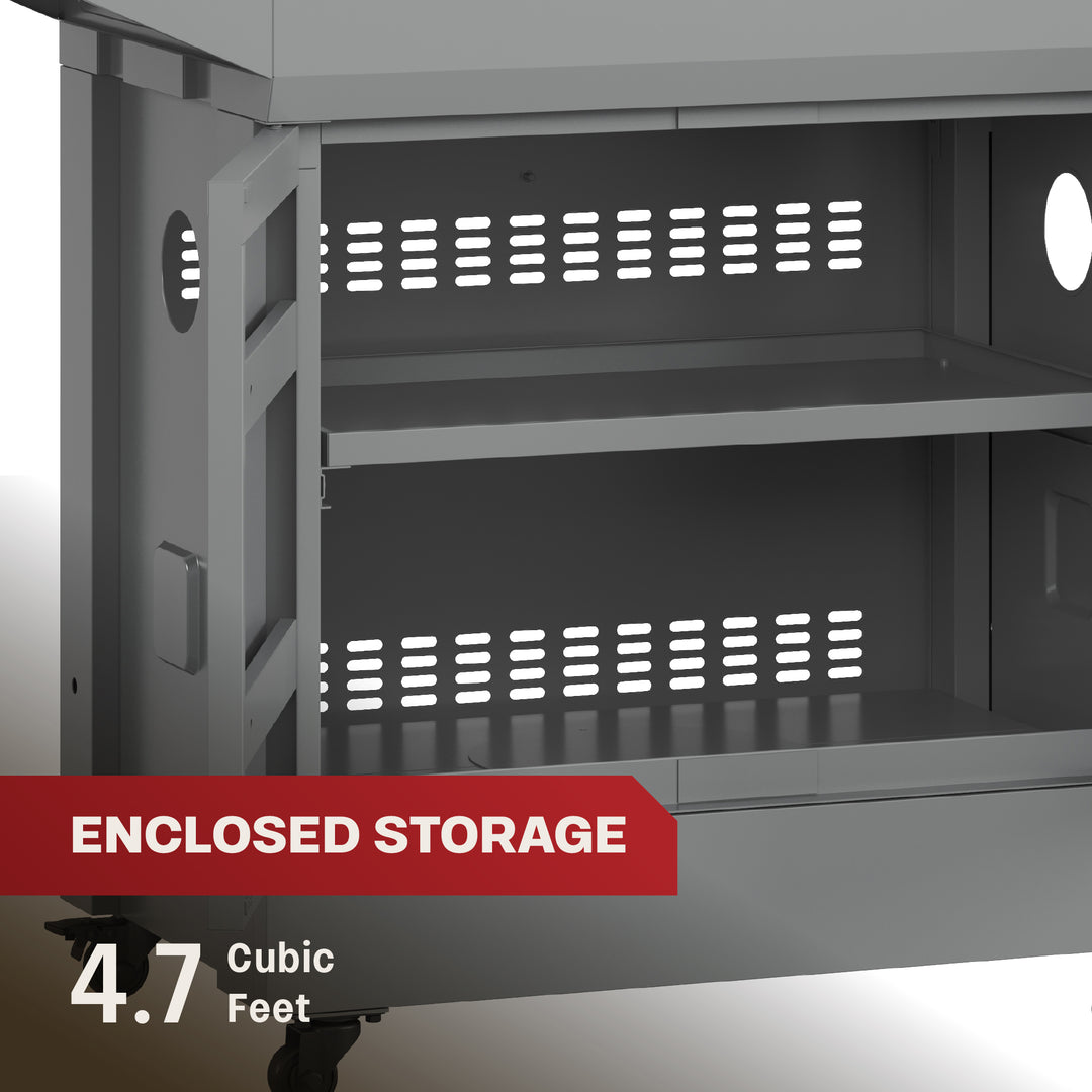 TYTUS Emberwood Grill and Prep Cart