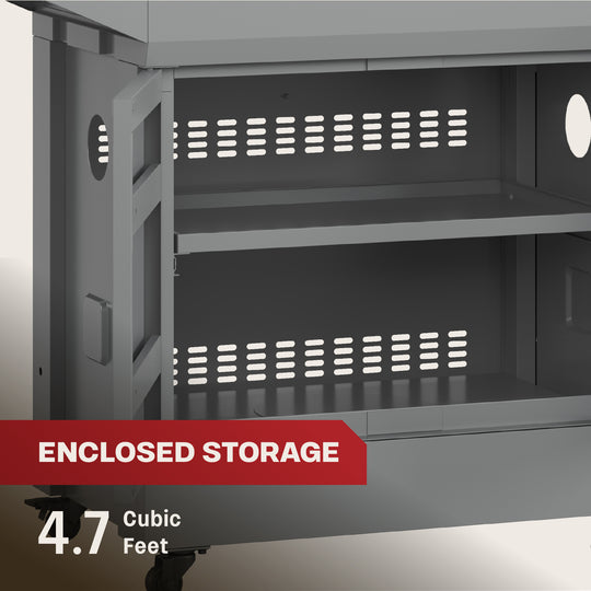 TYTUS Emberwood Tabletop Pellet Grill with Grill and Prep Cart