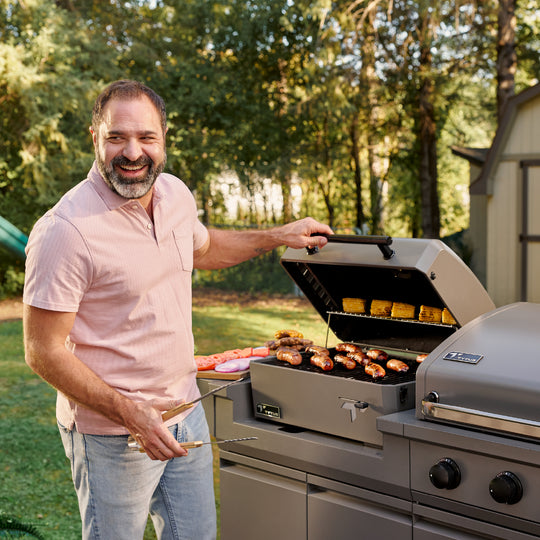 TYTUS Modular Duo with 4-Burner Gas Grill and Charcoal Grill