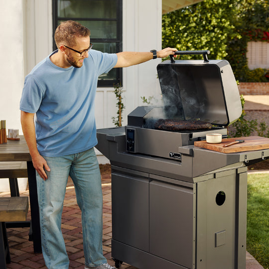 TYTUS Emberwood Tabletop Pellet Grill with Grill and Prep Cart
