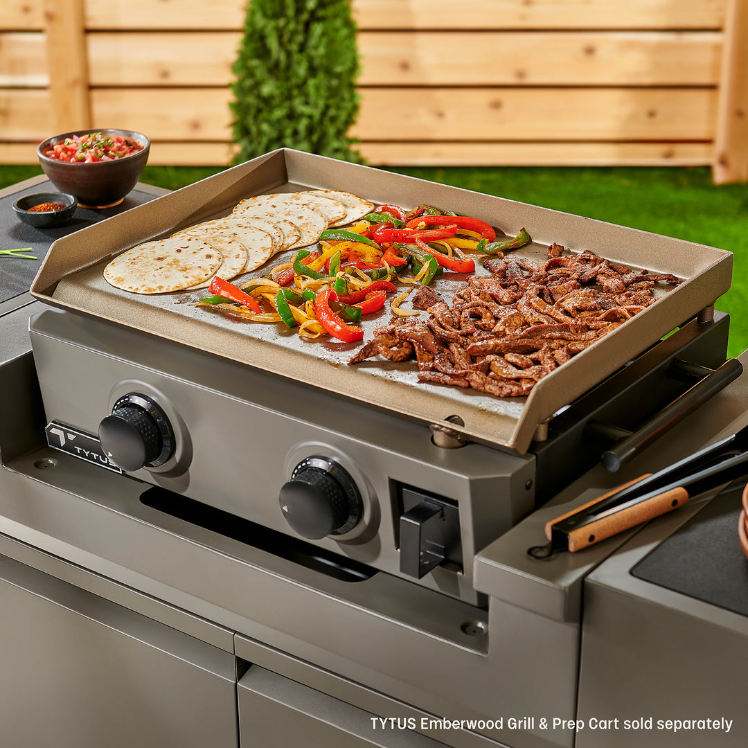 TYTUS Emberwood 2-Burner 22” Gas Tabletop Griddle