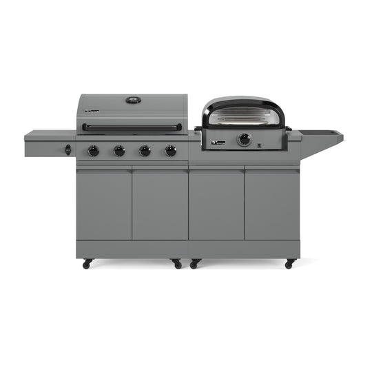 TYTUS Modular Duo with 4-Burner Gas Grill and Gas Pizza Oven
