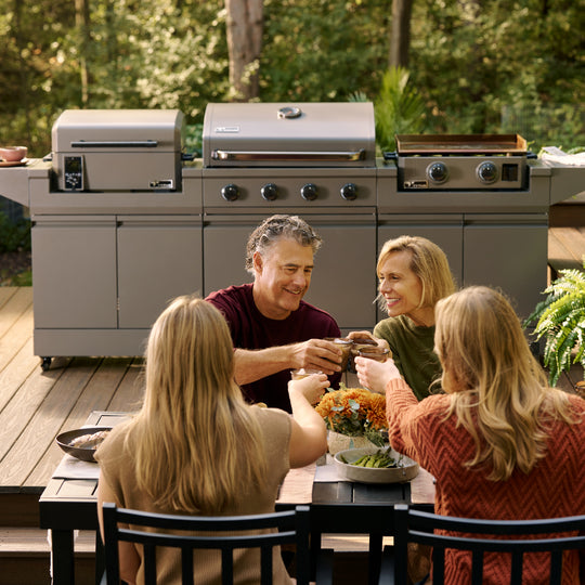TYTUS Modular Trio with 4-Burner Gas Grill, Pellet Grill and 2-Burner Gas Griddle