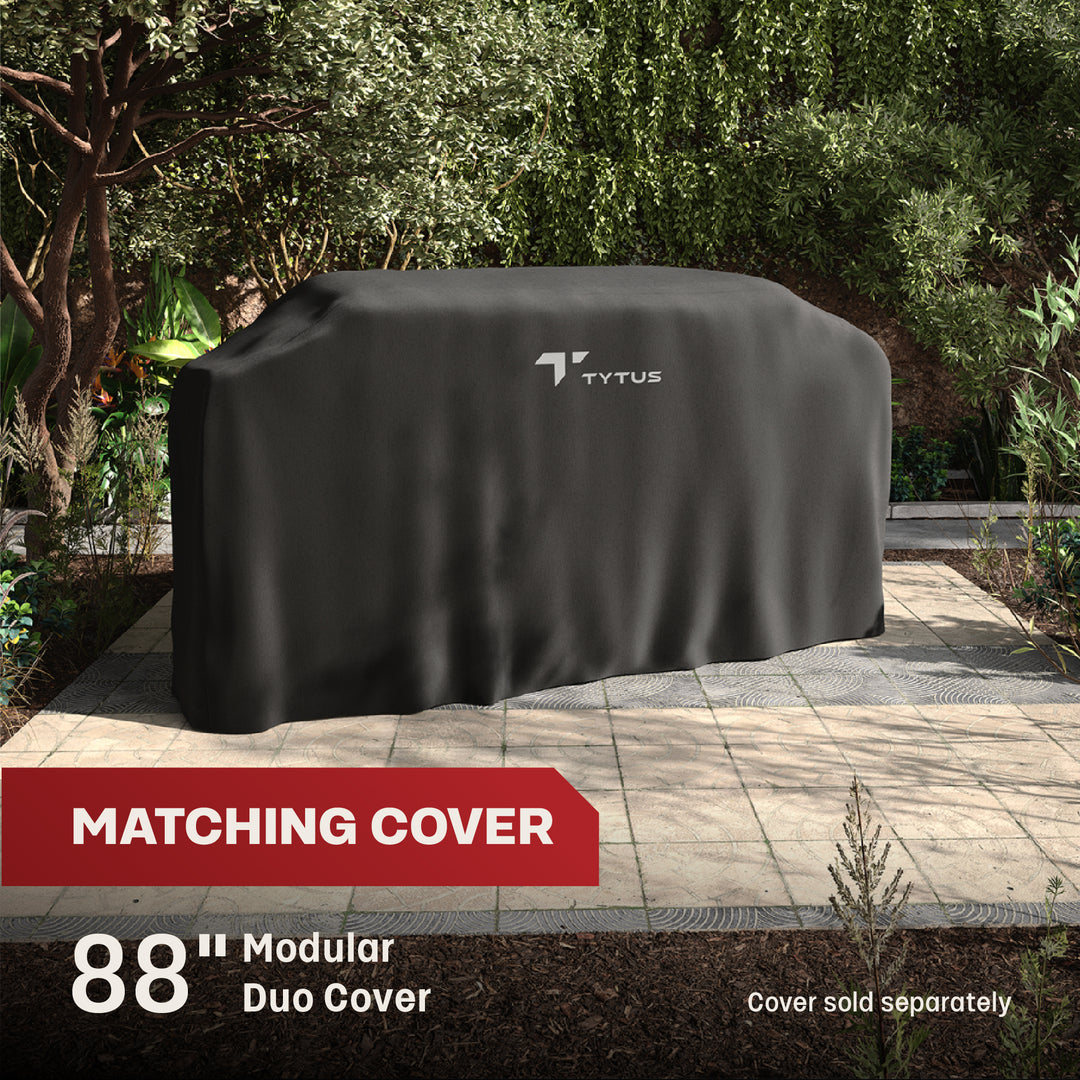 TYTUS Modular Duo with 4-Burner Gas Grill and Charcoal Grill