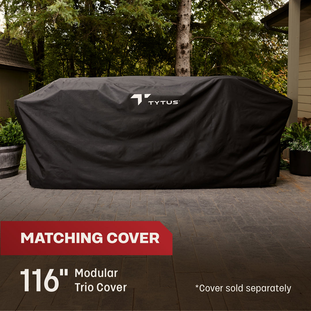 TYTUS Modular Trio with 4-Burner Gas Grill, Pellet Grill and 2-Burner Gas Griddle