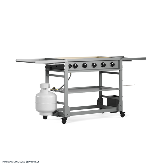 TYTUS Anaheim 5-Burner 36” Gas Griddle with Tool Set and Cover