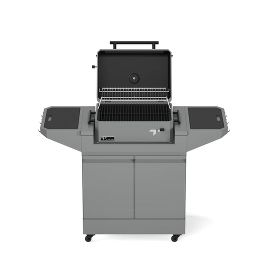 TYTUS Emberwood Charcoal Tabletop Grill with Grill and Prep Cart