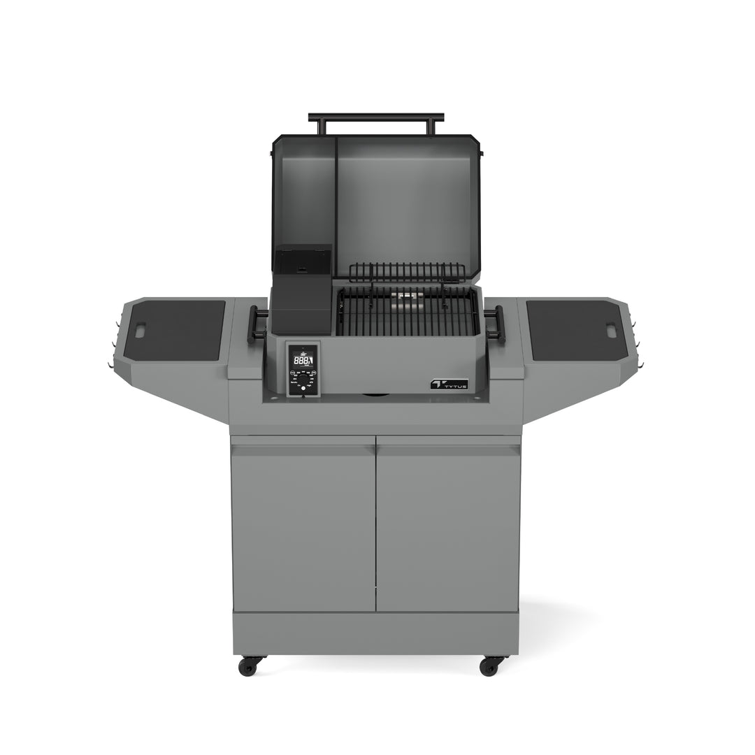 TYTUS Emberwood Tabletop Pellet Grill with Grill and Prep Cart