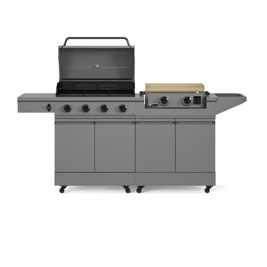 TYTUS Modular Duo with 4-Burner Gas Grill and 2-Burner Gas Griddle