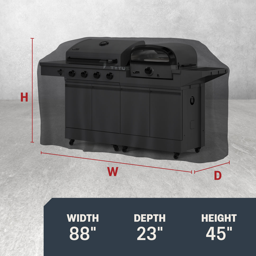 TYTUS 88” Modular Duo Grill Cover