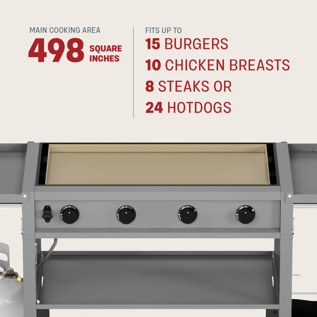 TYTUS Fresno 4-Burner Flat Top Griddle