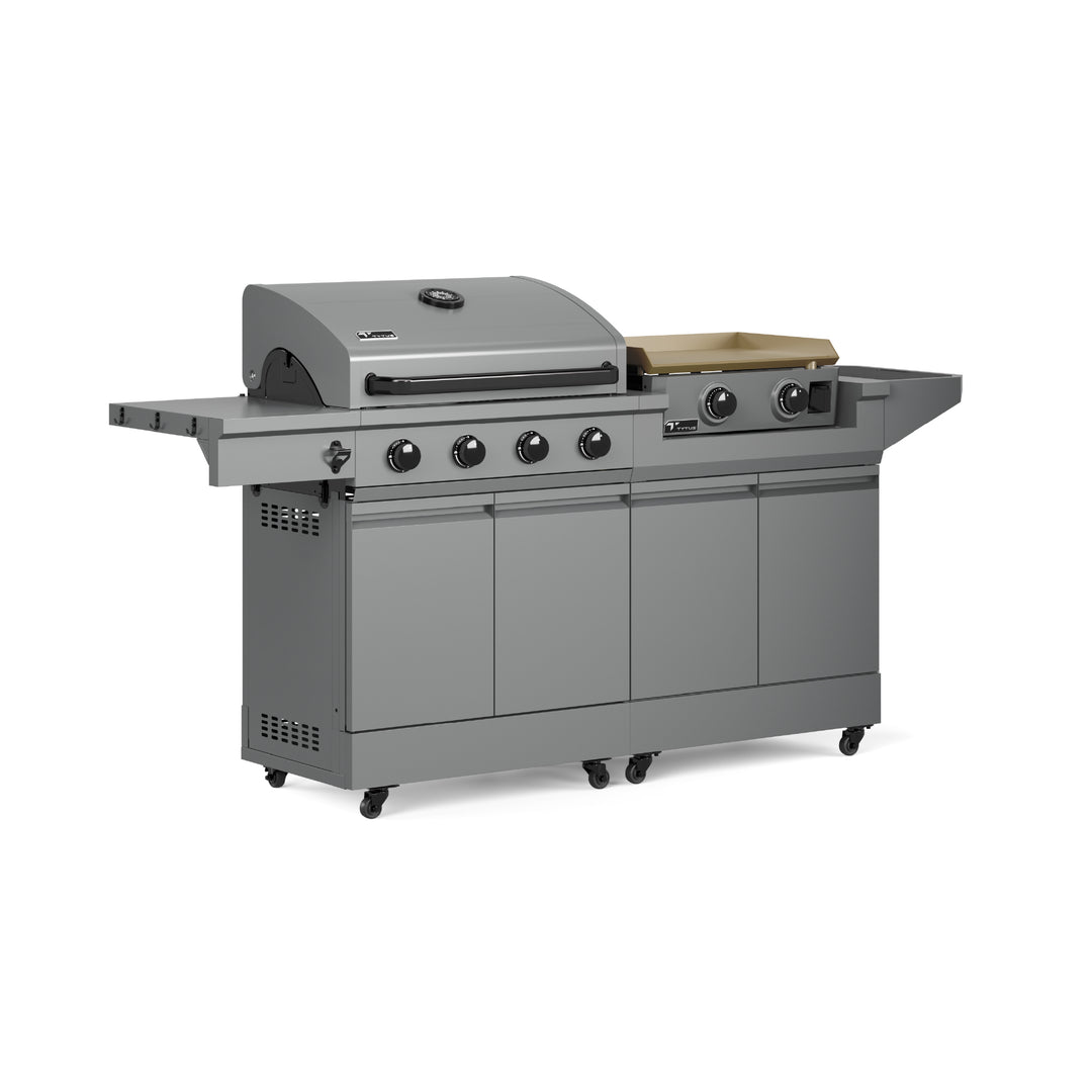 TYTUS Modular Duo with 4-Burner Gas Grill and 2-Burner Gas Griddle