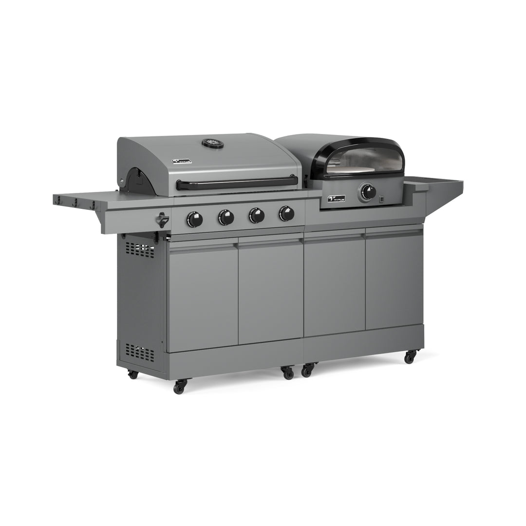 TYTUS Modular Duo with 4-Burner Gas Grill and Gas Pizza Oven