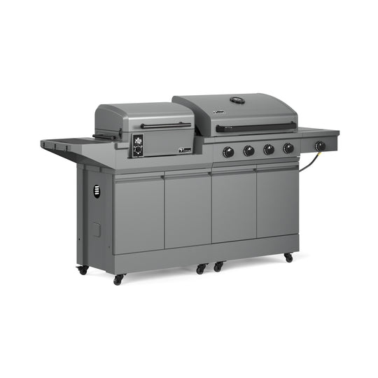 TYTUS Modular Duo with 4-Burner Gas Grill and Pellet Grill