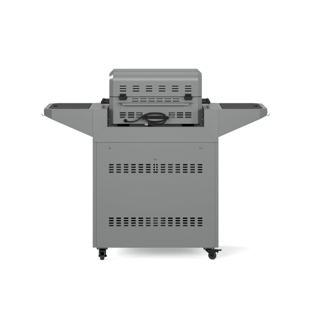 TYTUS Emberwood Electric Tabletop Grill and Griddle with Grill and Prep Cart