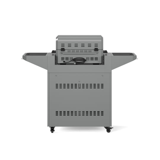 TYTUS Emberwood Electric Tabletop Grill and Griddle with Grill and Prep Cart