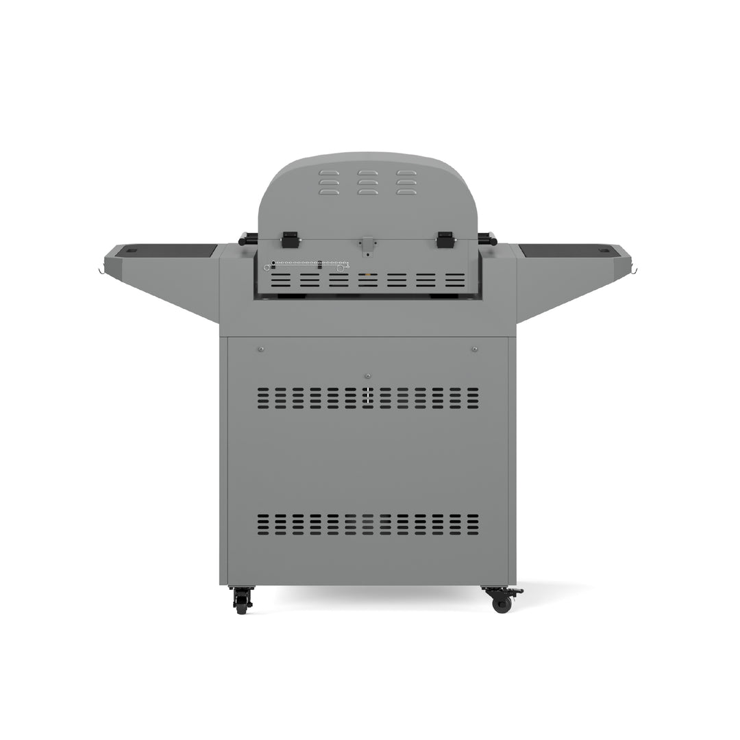 TYTUS Emberwood Gas Tabletop Pizza Oven with Grill and Prep Cart