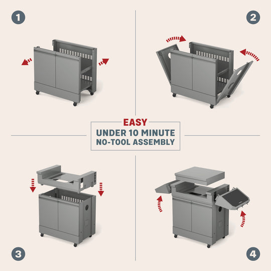 5_GrillAndPrepCart_Carousel_Assembly - TYTUS Grills