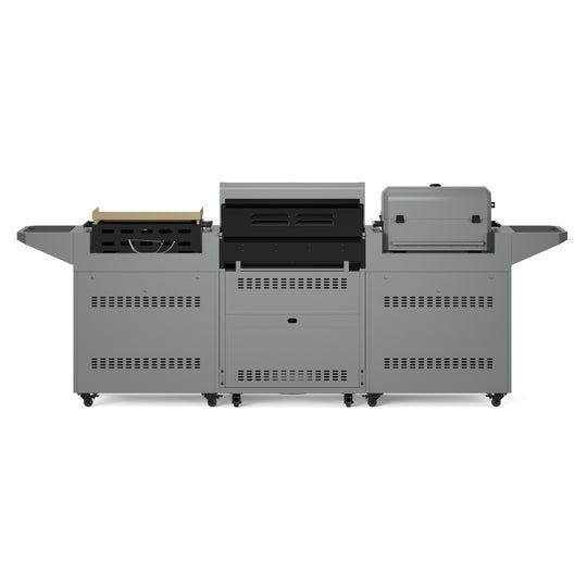 TYTUS Modular Trio with 4-Burner Gas Grill, Charcoal Grill and 2-Burner Gas Griddle