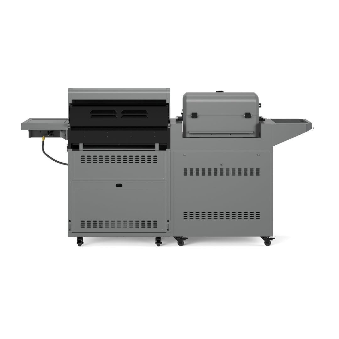 TYTUS Modular Duo with 4-Burner Gas Grill and Charcoal Grill